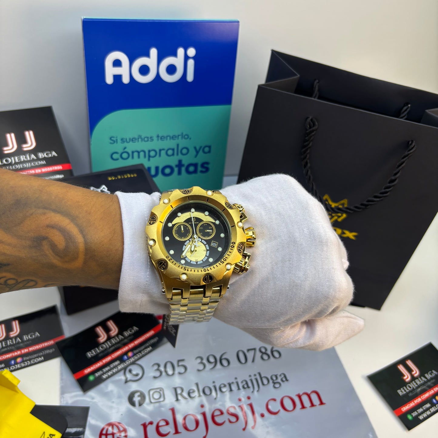 G-FOX ORIGINAL FUNCIONAL  POR INVICTA SUMERGIBLE   PARA HOMBRE  REF- DN