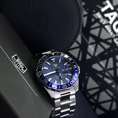 TAG HEUER AQUARACER GMT 1.1 ALTA GAMA PARA HOMBRE REF- BATMAN