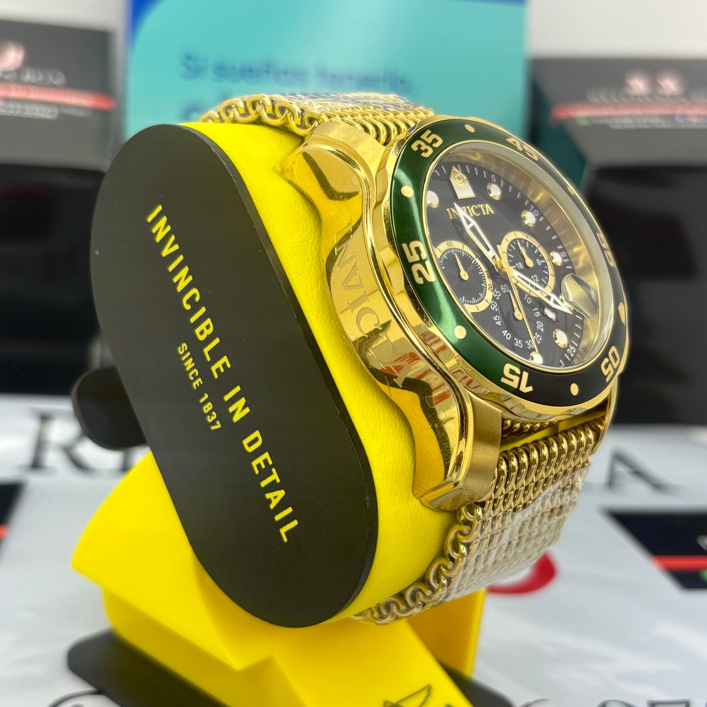 INVICTA PRO DIVER ORIGINAL ALTA GAMA PARA HOMBRE REF- 47632 - ORO