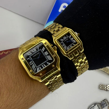 PAREJA DE CARTIER DO SANTOS TRIZADO PARA DAMA REF-DN