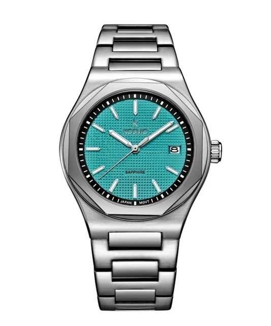 Reloj Kosmo 609-7 Reloj Kosmo 609-7– Acero 316L Plateado, Cristal Zafiro, Esfera Azul, 5ATM