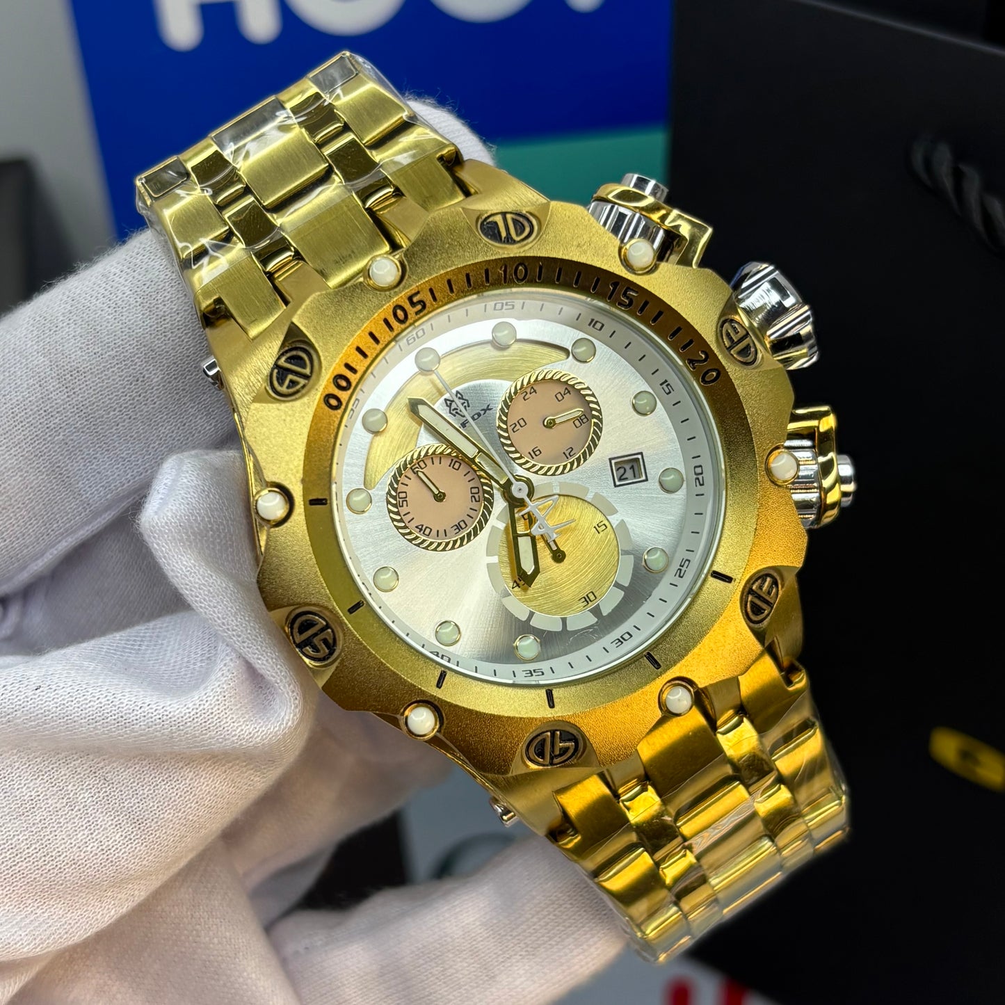 G FOX ORIGINAL FUNCIONAL  POR INVICTA SUMERGIBLE   PARA HOMBRE  REF- DB