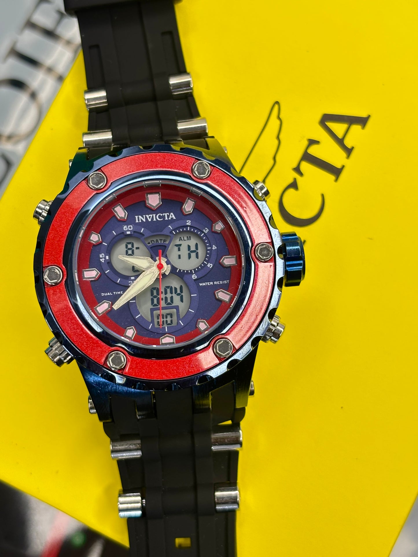 INVICTA DOBLE HORA  PARA HOMBRE REF-NAR