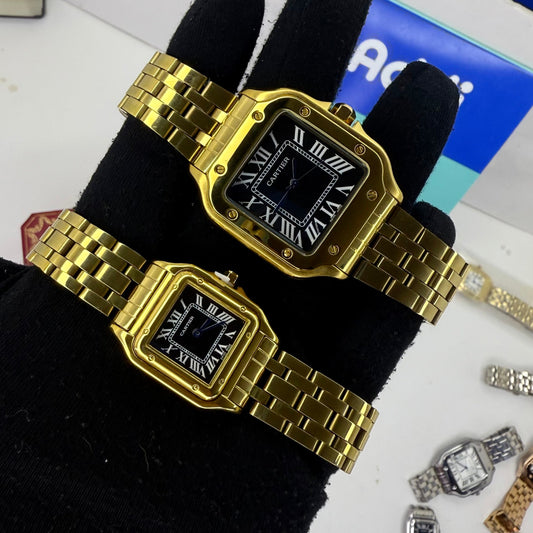 PAREJA DE CARTIER DO SANTOS TRIZADO PARA DAMA REF-DN