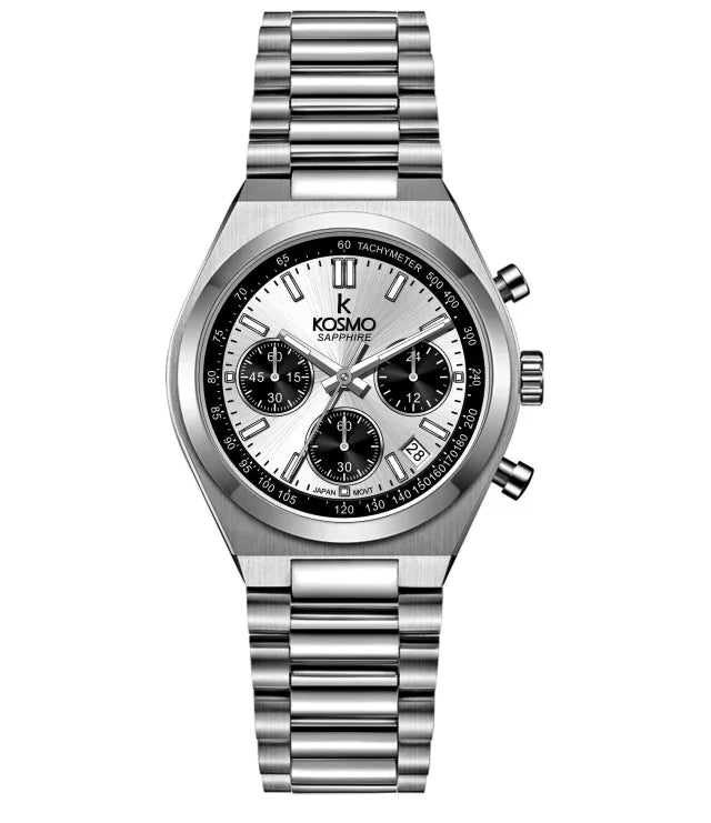Reloj Kosmo 645-7– Cronógrafo Dial White & Black