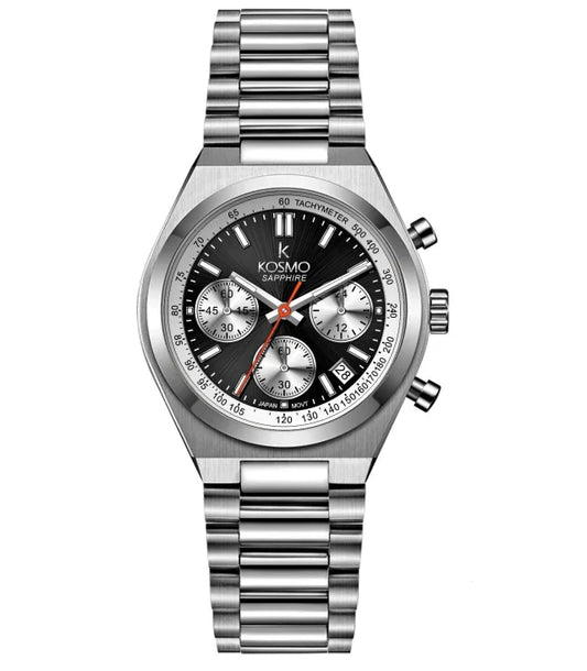 Reloj Kosmo 645-7– Cronógrafo Dial Plateado