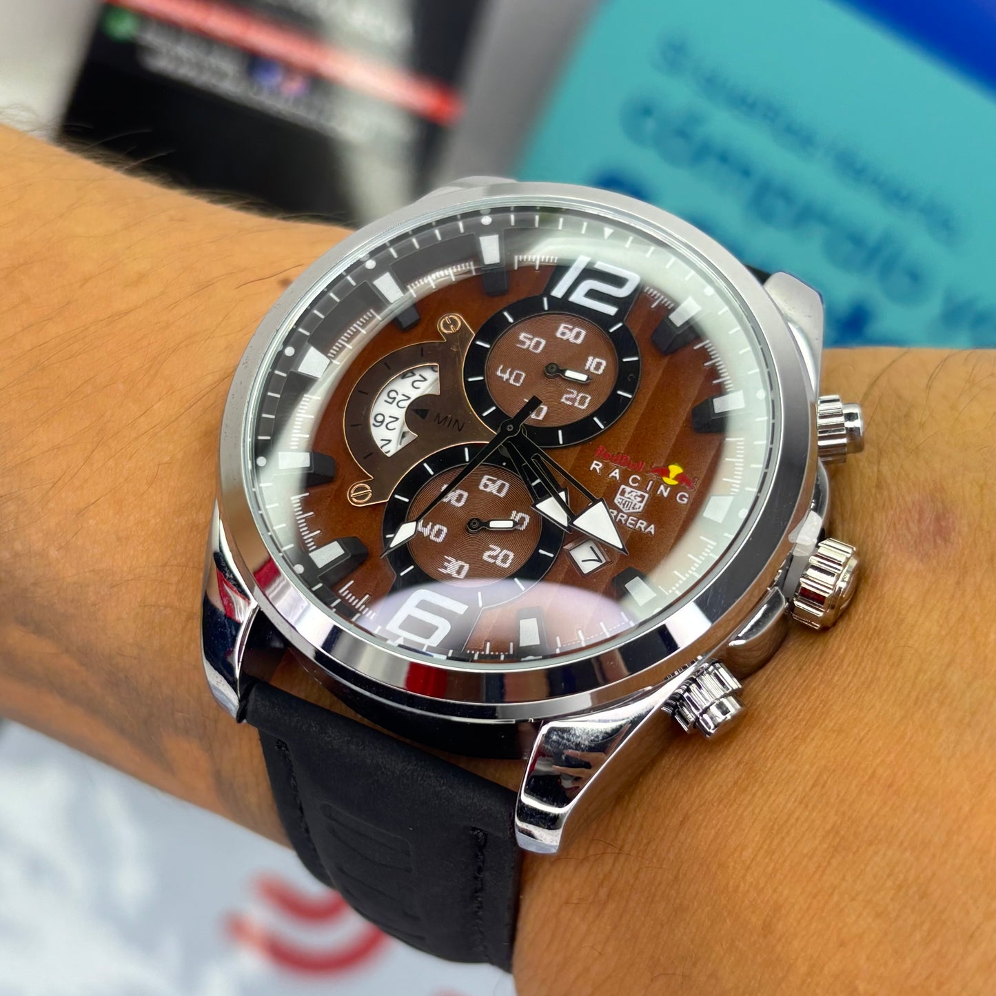 TAG HEUER CR7 FUNCIONAL EN CUERO PARA HOMBRE REF- NPC