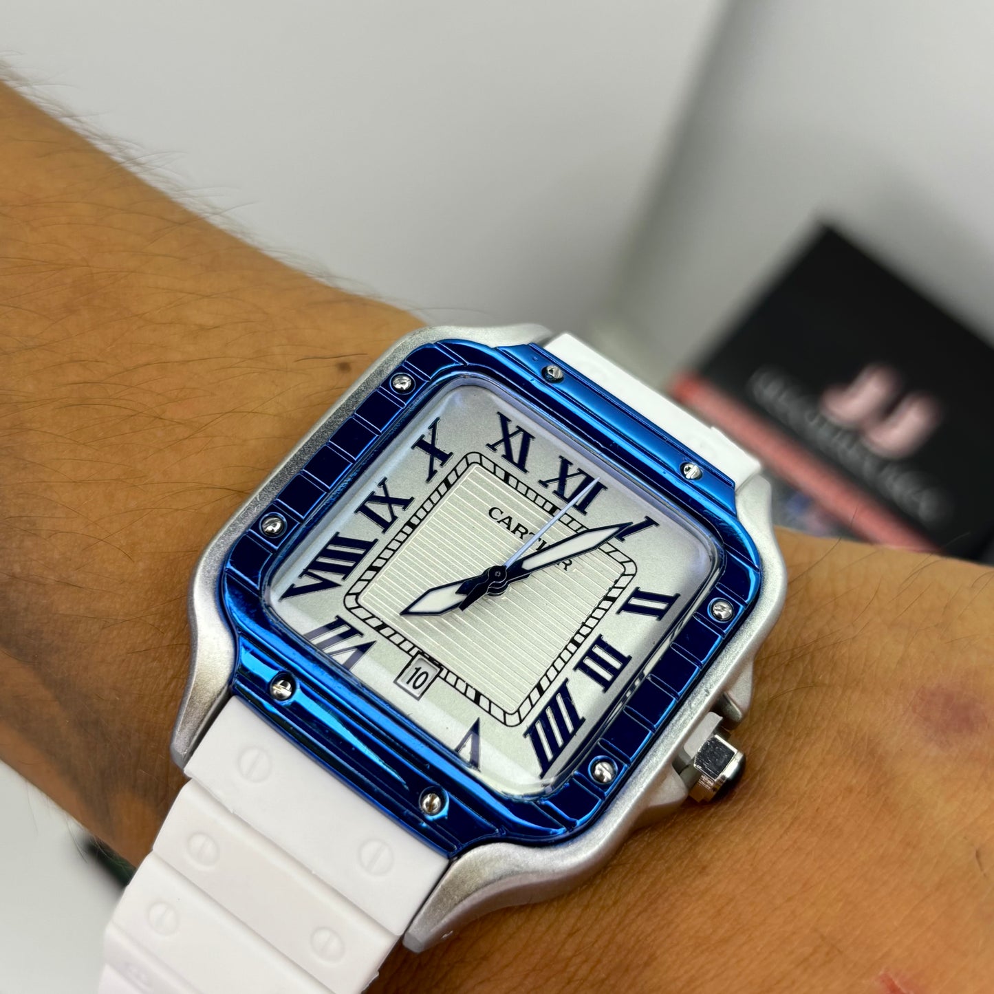 CARTIER DO´SANTOS GOMA PARA HOMBRE REF-BPB