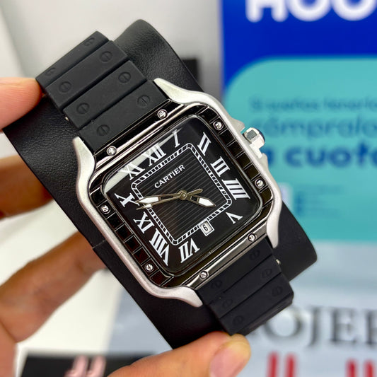 CARTIER DO´SANTOS GOMA PARA HOMBRE REF-NPN