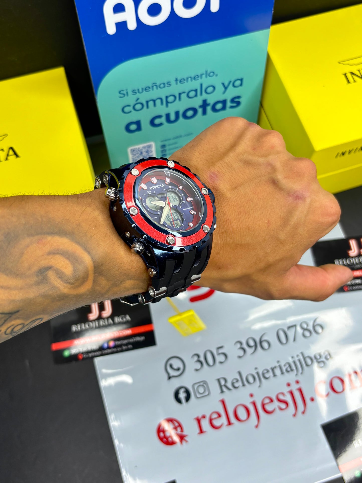 INVICTA DOBLE HORA  PARA HOMBRE REF-NAR
