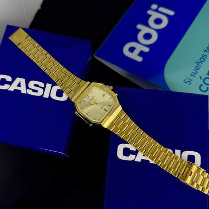 CASIO UNISEX RETRO VINTAGE F-91 ANALOGO-DORADO