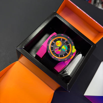 SWATCH ORIGINAL LUXURY NEON SEPPIA  PARA HOMBRE REF SB02B104