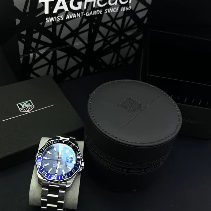 TAG HEUER AQUARACER GMT 1.1 ALTA GAMA PARA HOMBRE REF- BATMAN