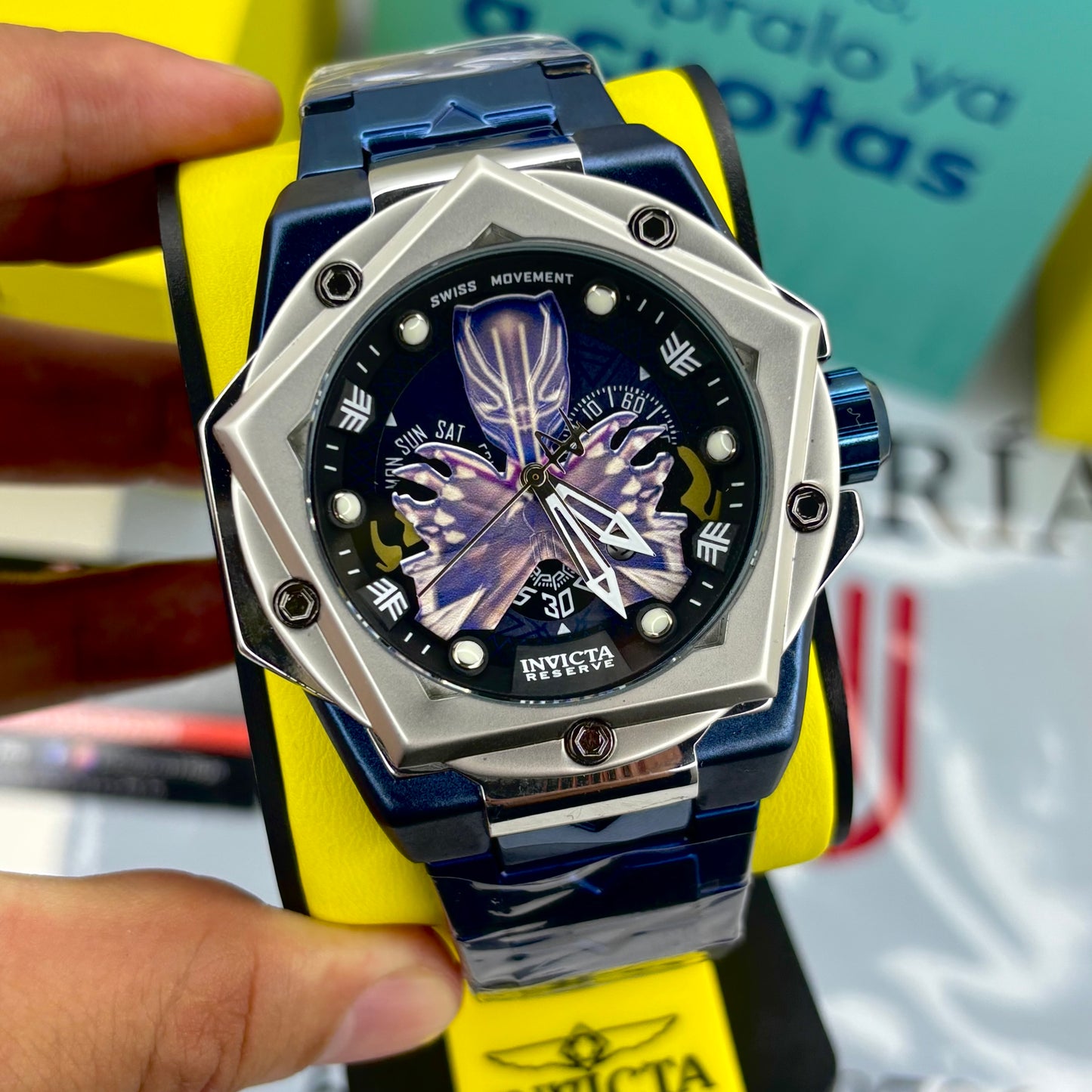 INVICTA PARA HOMBRE PANTERA NEGRA REF-AP