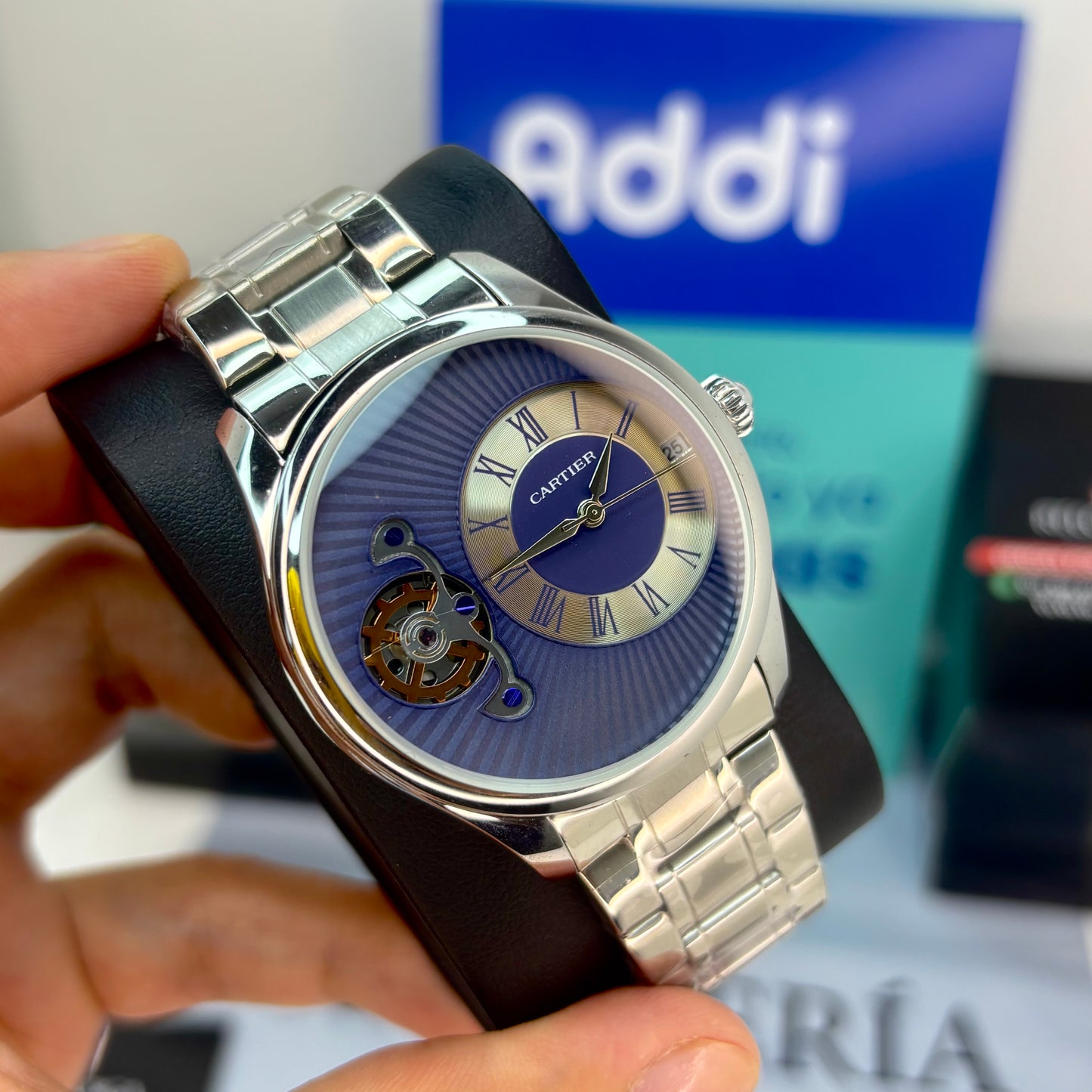 CARTIER ROMANO DOBLE MAQUINA PARA HOMBRE REF-PAZS