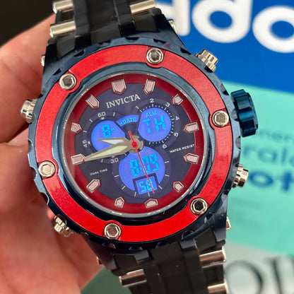 INVICTA DOBLE HORA  PARA HOMBRE REF-NAR