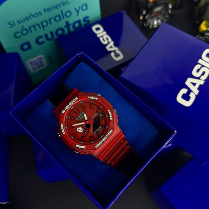 CASIO G-SHOCK PARA HOMBRE REF-GA2100-R