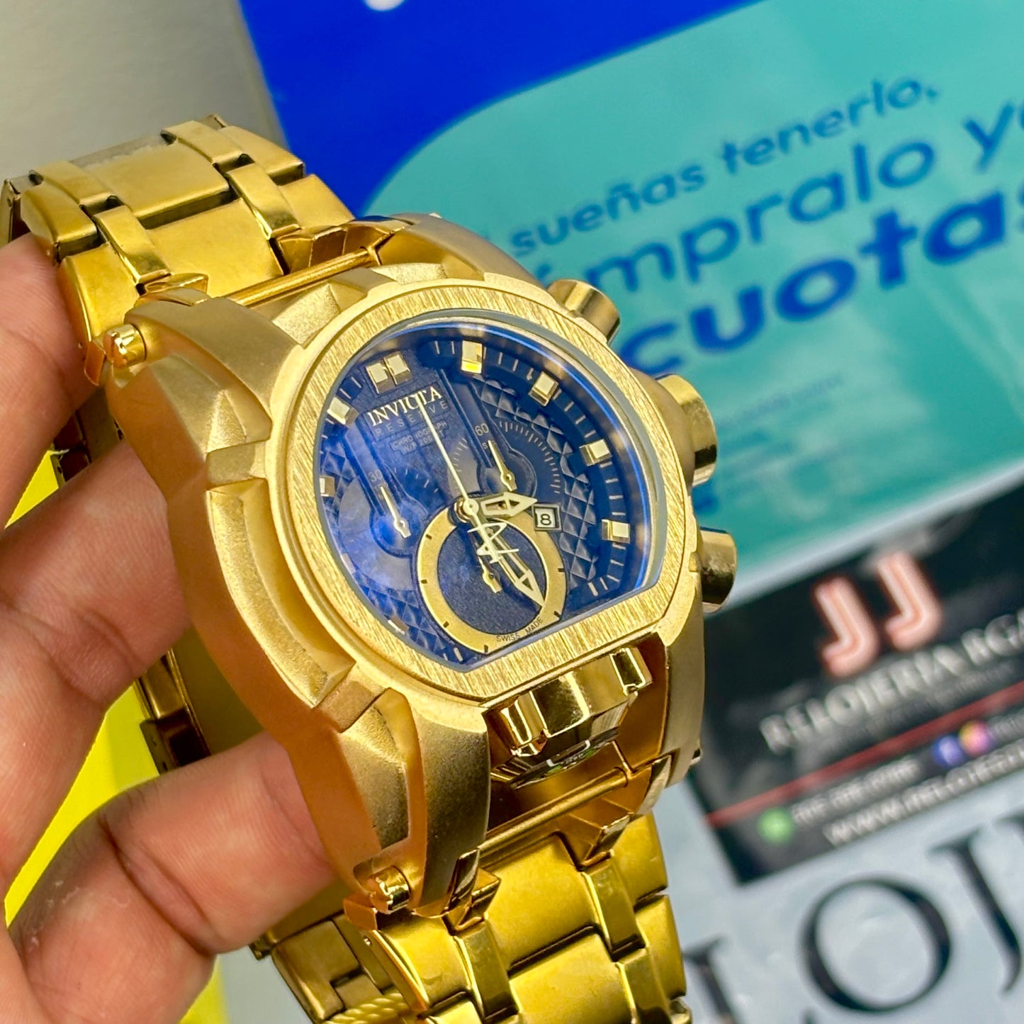 INVICTA BOLT ZEUS ACERO PARA HOMBRE FONDO AZUL  REF-DA