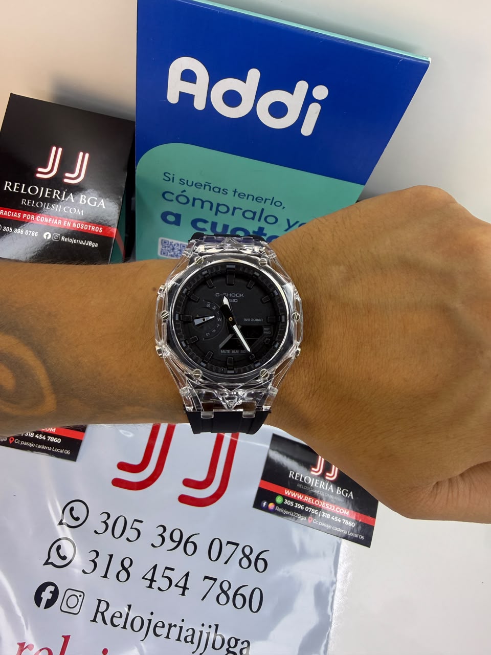 CASIO G-SHOCK TRANSPARENTE PARA HOMBRE REF-N