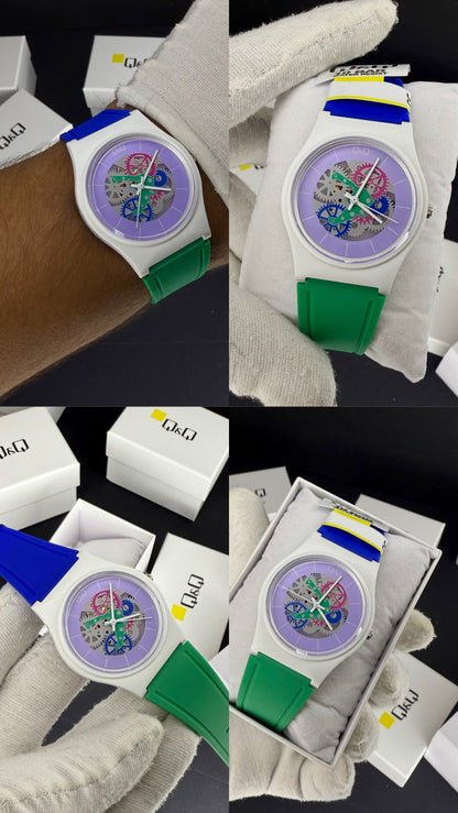 QyQ SUMERGIBLE  TIPO SWATCH UNISEX ORIGINAL REF-V41A-508VY