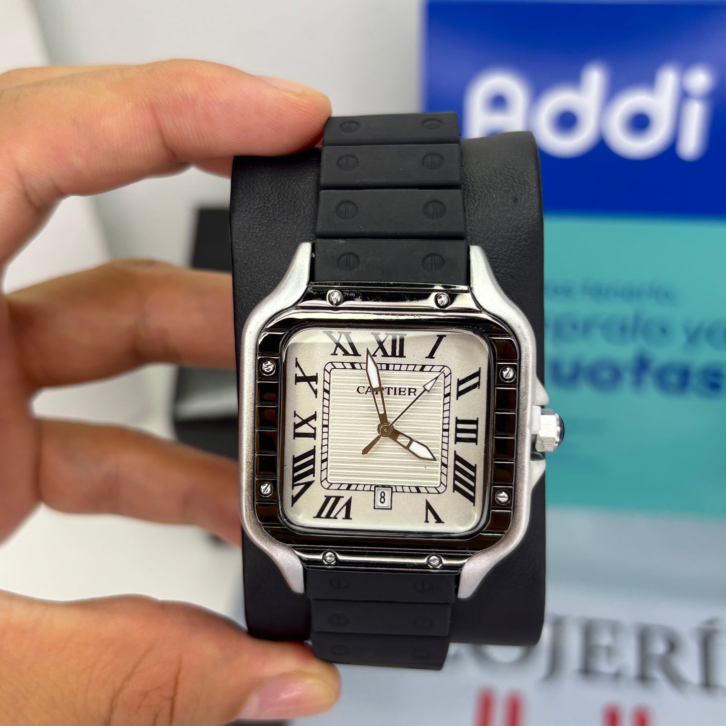 CARTIER DO´SANTOS GOMA PARA HOMBRE REF-NPB