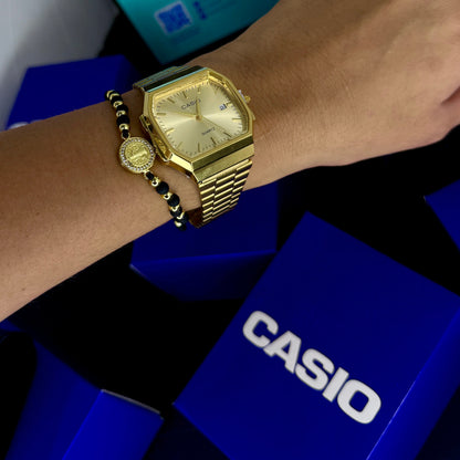CASIO UNISEX RETRO VINTAGE F-91 ANALOGO-DORADO