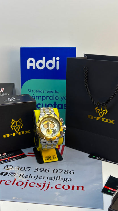 G-FOX ORIGINAL FUNCIONAL  POR INVICTA SUMERGIBLE   PARA HOMBRE  REF- PB