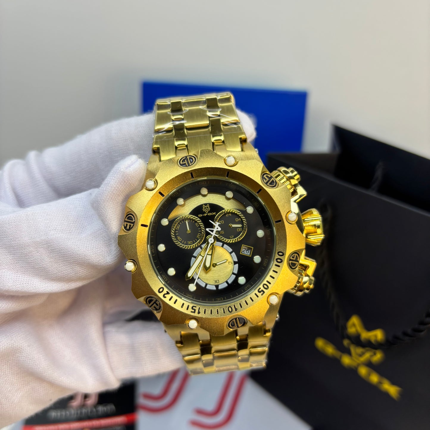 G-FOX ORIGINAL FUNCIONAL  POR INVICTA SUMERGIBLE   PARA HOMBRE  REF- DN