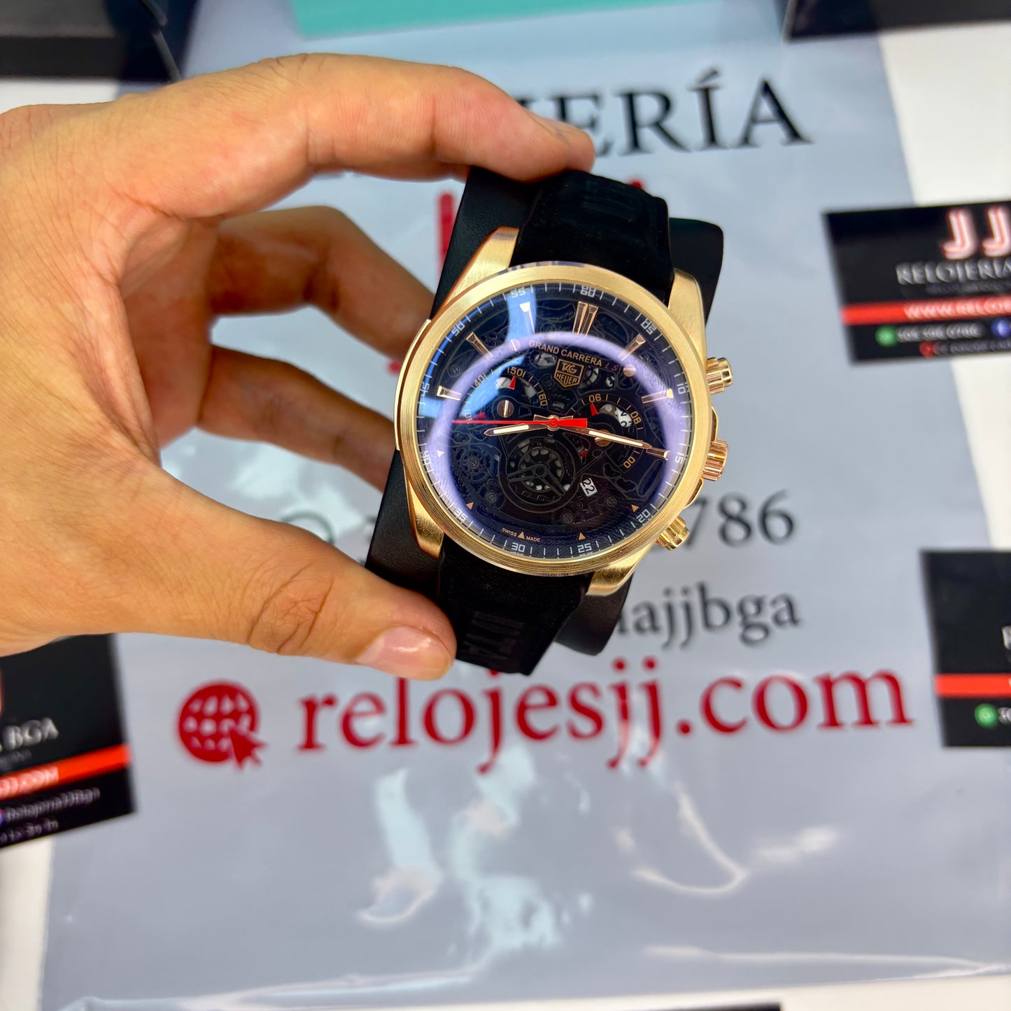 TAG HEUER CR7 FUNCIONAL en cuero  PARA HOMBRE REF-NON
