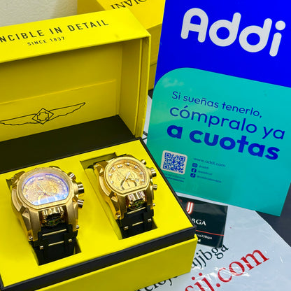 PAREJA  INVICTA BOLT ZEUS  GOMA HOMBRE Y DAMA REF-ND