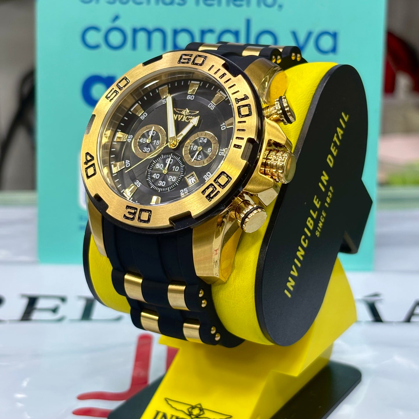 INVICTA PRO DIVER ORIGINAL ALTA GAMA PARA HOMBRE REF- REF- 22340 - oro negro