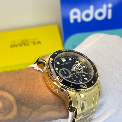 INVICTA PRO DIVER ORIGINAL PARA HOMBRE REF- 0072 - ORO