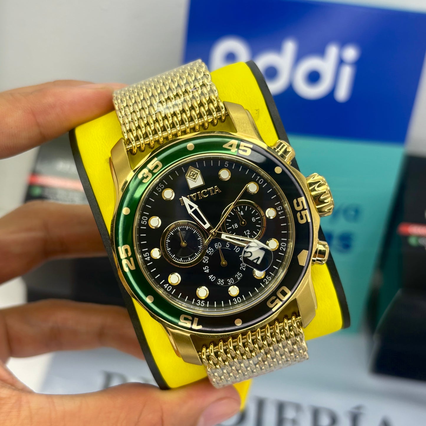 INVICTA PRO DIVER ORIGINAL ALTA GAMA PARA HOMBRE REF- 47632 - ORO