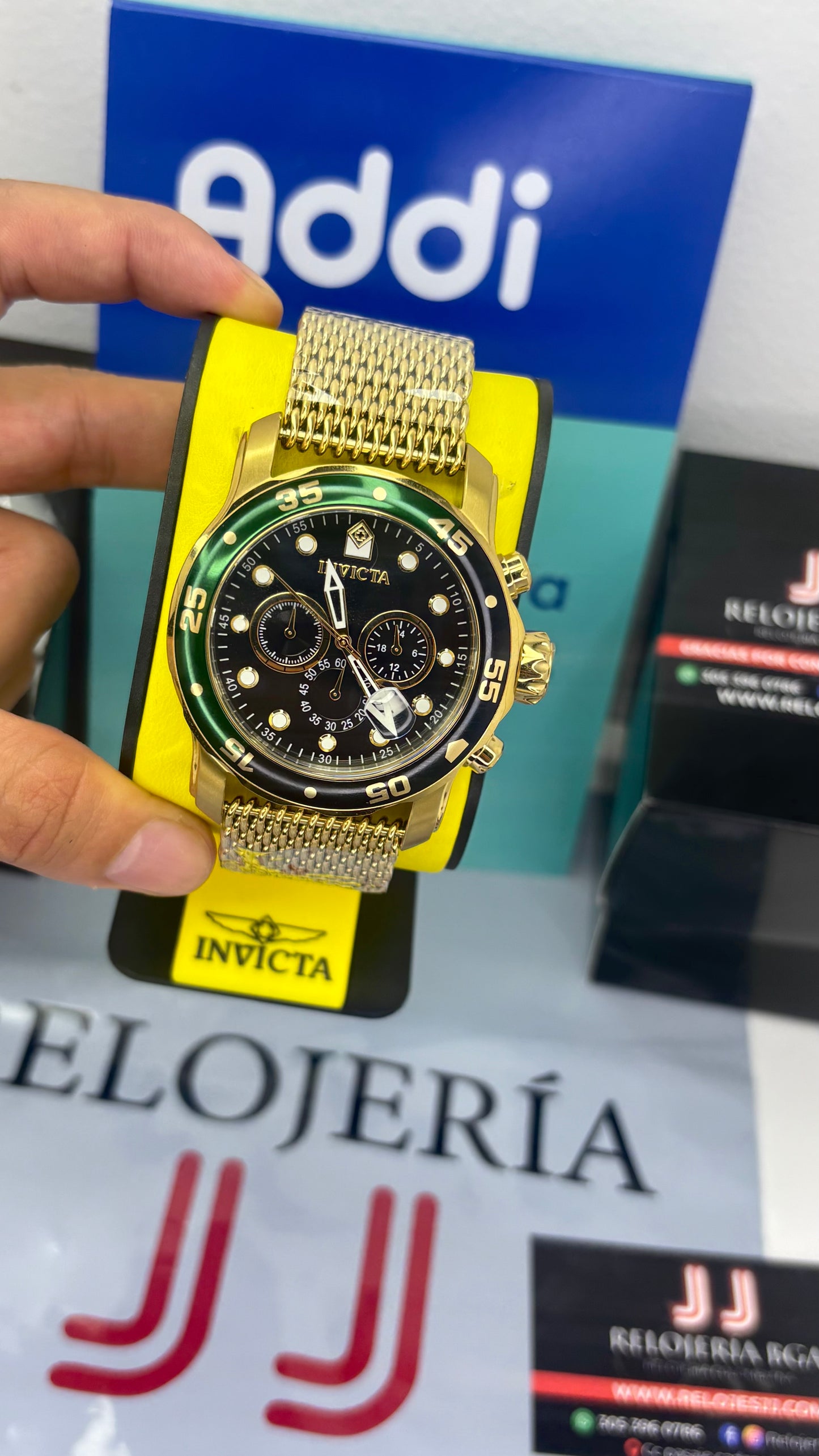 INVICTA PRO DIVER ORIGINAL ALTA GAMA PARA HOMBRE REF- 47632 - ORO