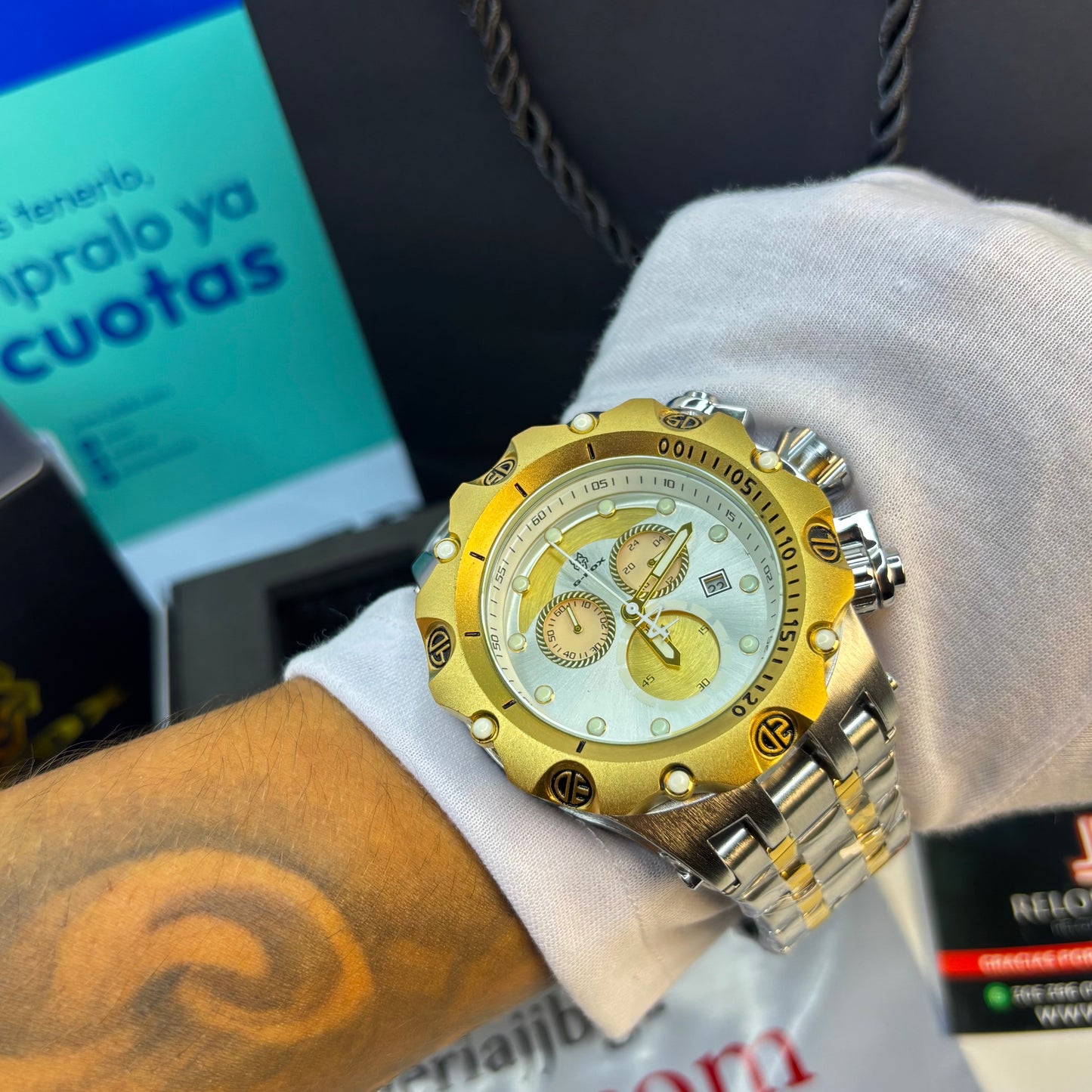 G-FOX ORIGINAL FUNCIONAL  POR INVICTA SUMERGIBLE   PARA HOMBRE  REF- PB