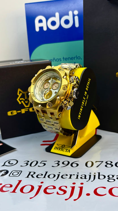G FOX ORIGINAL FUNCIONAL  POR INVICTA SUMERGIBLE   PARA HOMBRE  REF- DB
