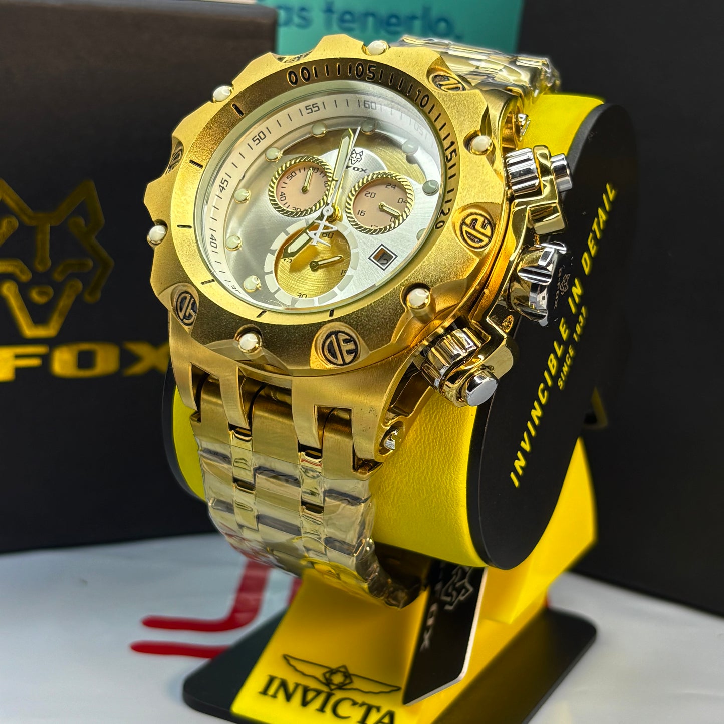 G FOX ORIGINAL FUNCIONAL  POR INVICTA SUMERGIBLE   PARA HOMBRE  REF- DB