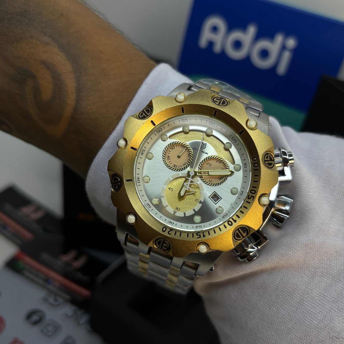 G-FOX ORIGINAL FUNCIONAL  POR INVICTA SUMERGIBLE   PARA HOMBRE  REF- PB