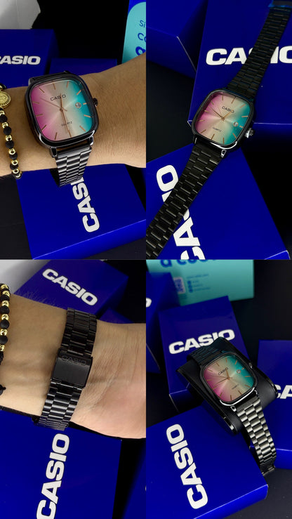 CASIO UNISEX RETRO TORNASOL ANALOGO-NEGRO