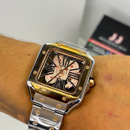 CARTIER SKELETON SANTOS PARA HOMBRE REF-POR