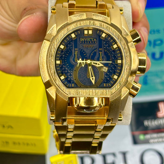 INVICTA BOLT ZEUS ACERO PARA HOMBRE FONDO AZUL  REF-DA