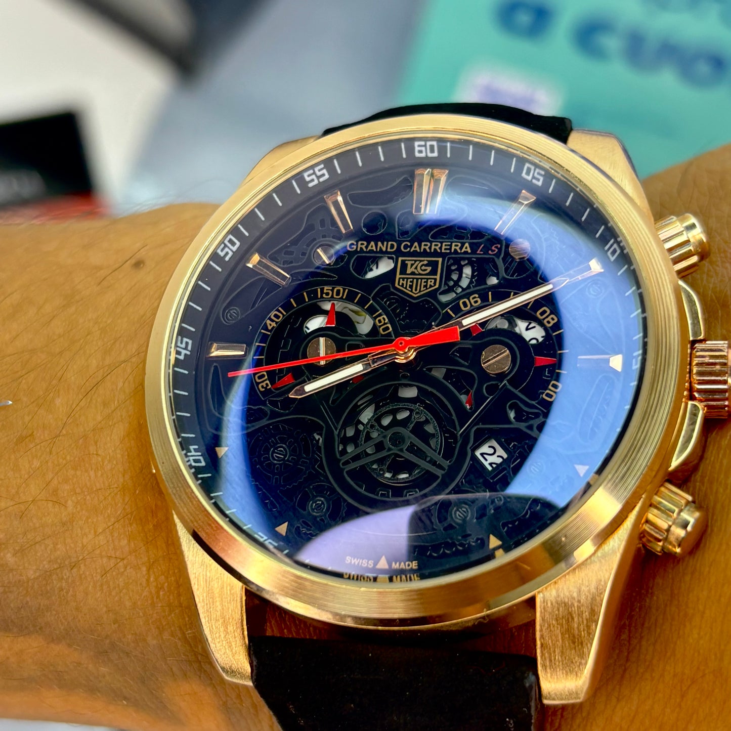 TAG HEUER CR7 FUNCIONAL en cuero  PARA HOMBRE REF-NON