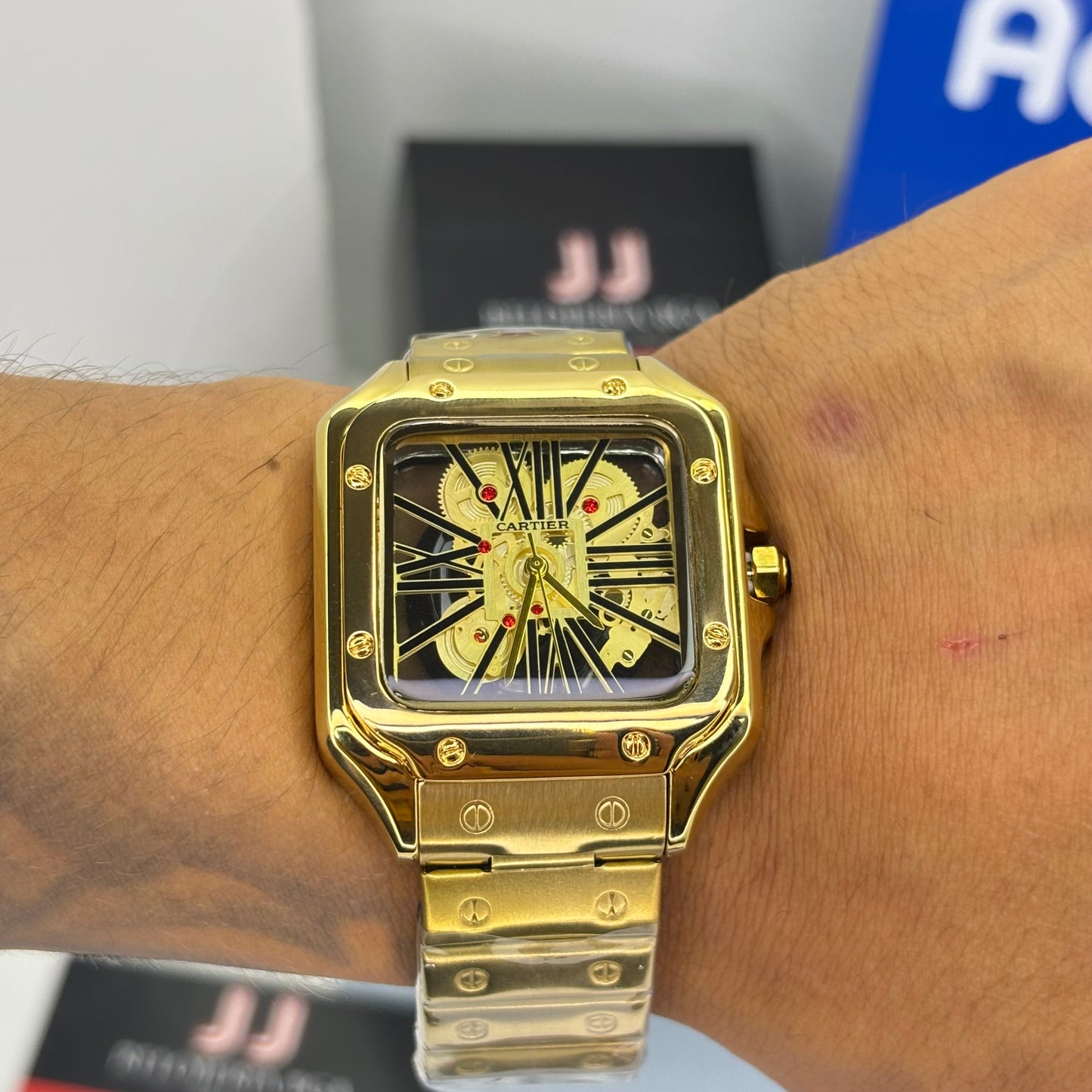CARTIER SKELETON SANTOS PARA HOMBRE REF-D