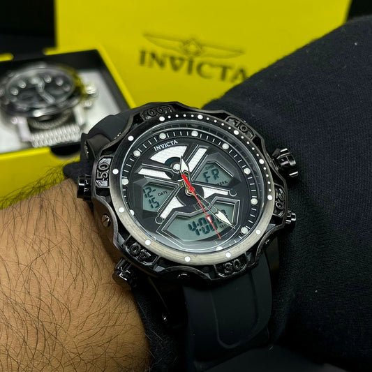 INVICTA DOBLE HORA SUMERGIBLE PARA HOMBRE REF-1837-NN