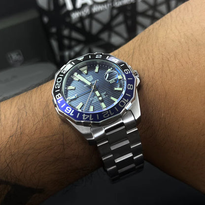 TAG HEUER AQUARACER GMT 1.1 ALTA GAMA PARA HOMBRE REF- BATMAN