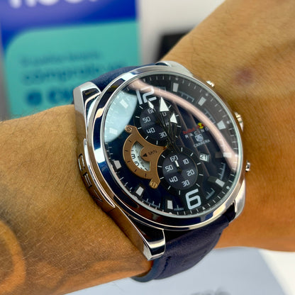 TAG HEUER CR7  FUNCIONAL EN CUERO PARA HOMBRE REF-AZ