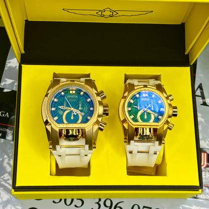 PAREJA  INVICTA BOLT ZEUS GOMA HOMBRE Y DAMA REF-BV