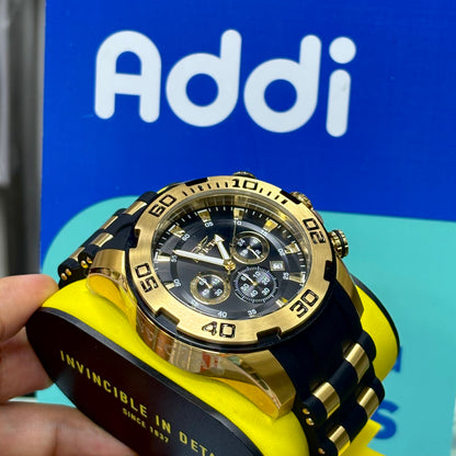 INVICTA PRO DIVER ORIGINAL ALTA GAMA PARA HOMBRE REF- REF- 22340 - oro negro