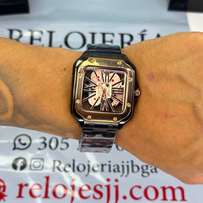 CARTIER SKELETON SANTOS PARA HOMBRE REF-NOR