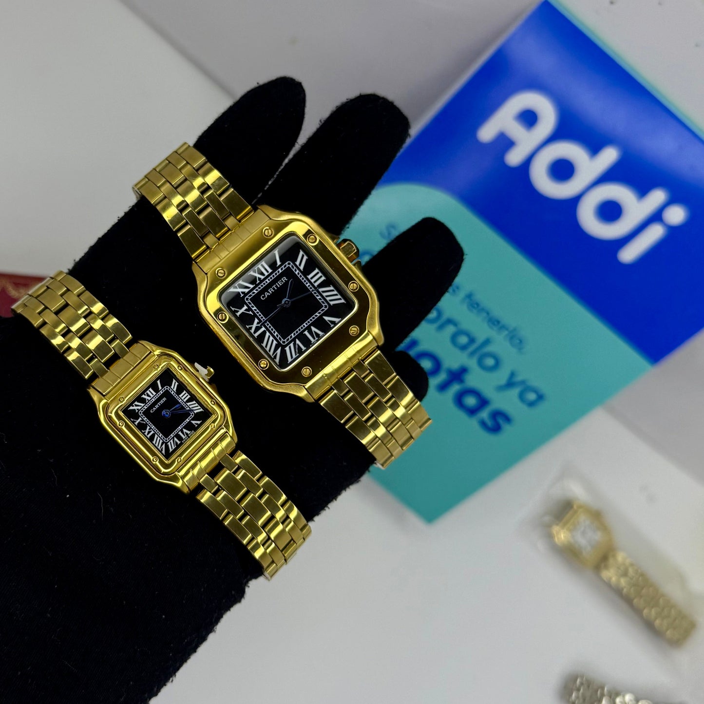 PAREJA DE CARTIER DO SANTOS TRIZADO PARA DAMA REF-DN